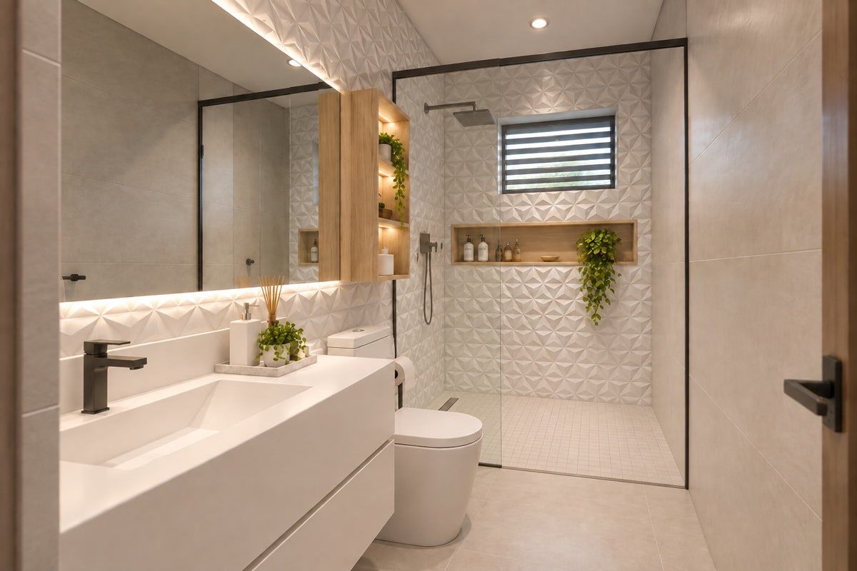 Render del baño